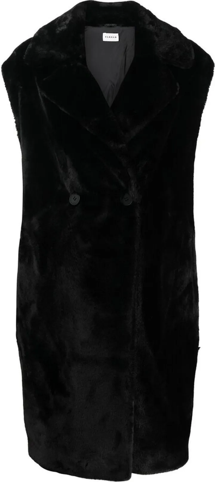 Faux-Fur Sleeveless Coat