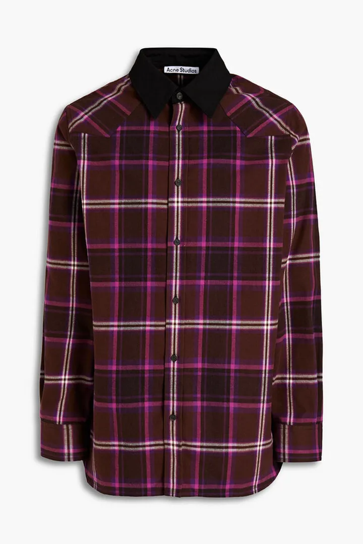 Checked flannel shirt