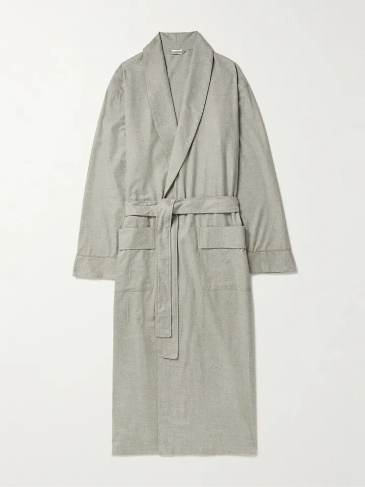 Heritage Cotton and Wool-Blend Flannel Robe