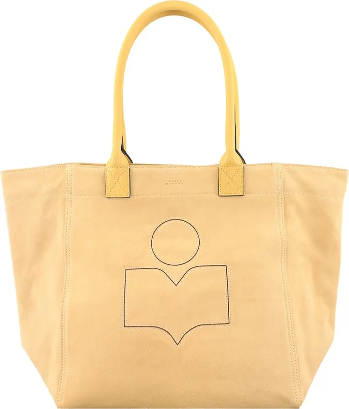 Suede shoulder bag with frontal logo