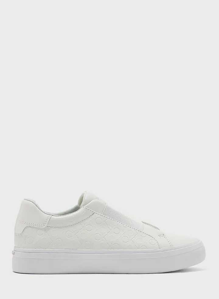 Vulcanised Monogram Lace Up Sneakers