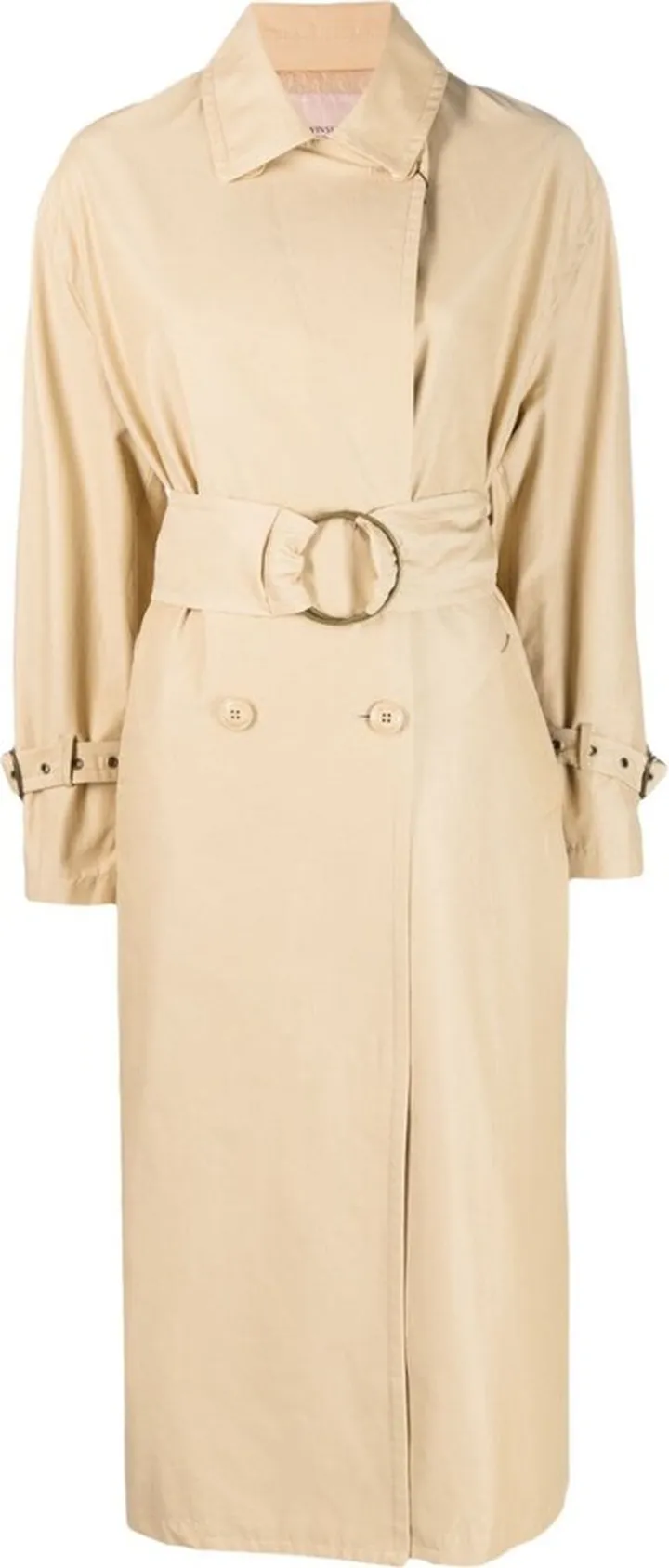 Double-Breasted Midi Trench Coat
