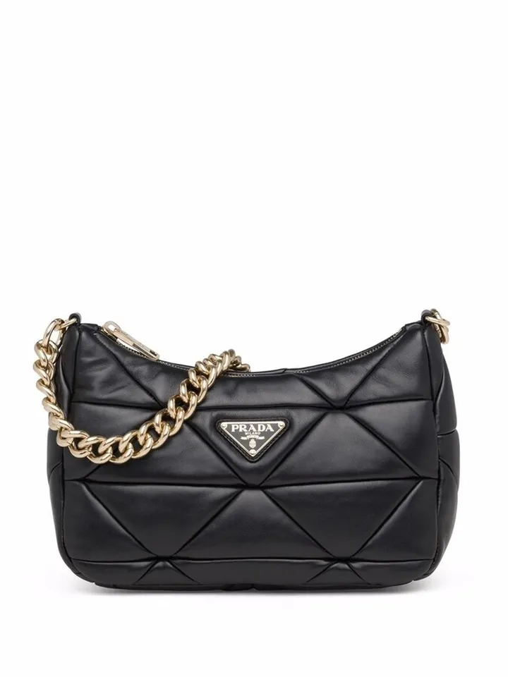 System patchwork shoulder bag
