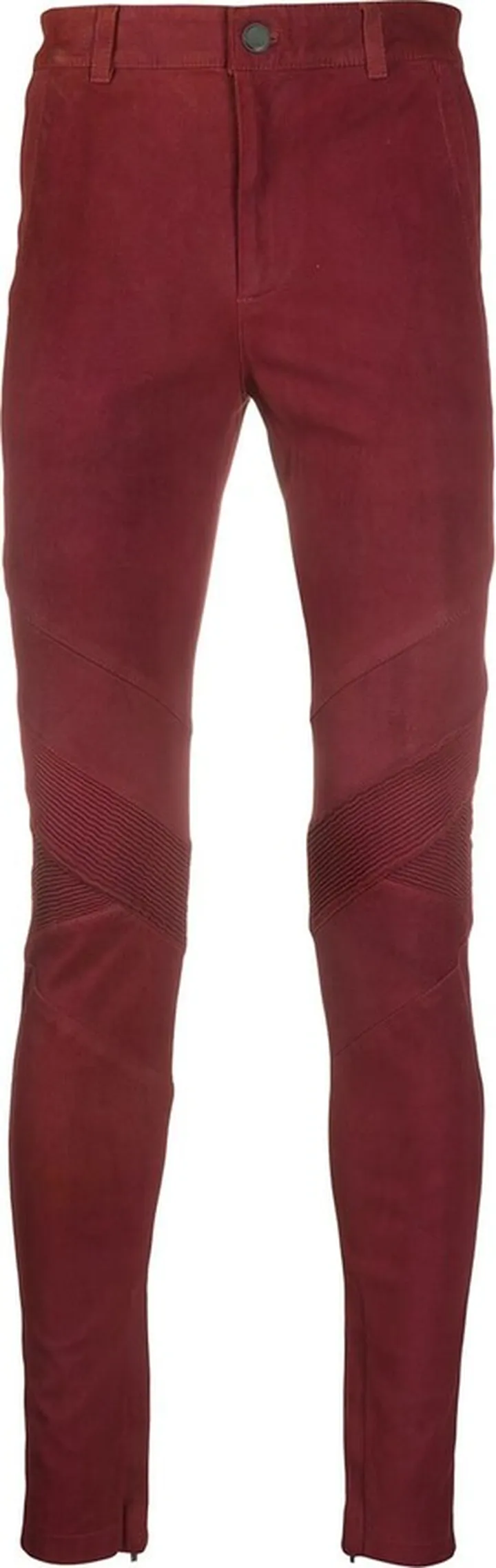 Brass slim-fit trousers
