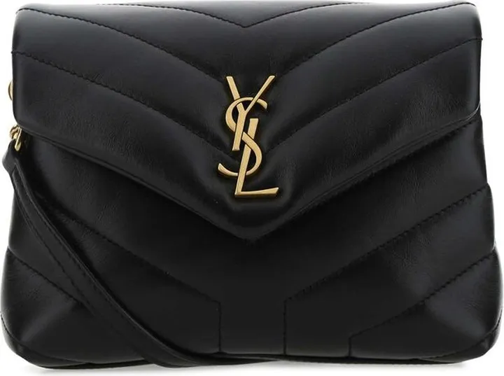Saint Laurent Loulou Toy Logo Plaque Shoulder Bag