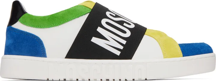 Moschino Multicolor Slip-On Sneakers