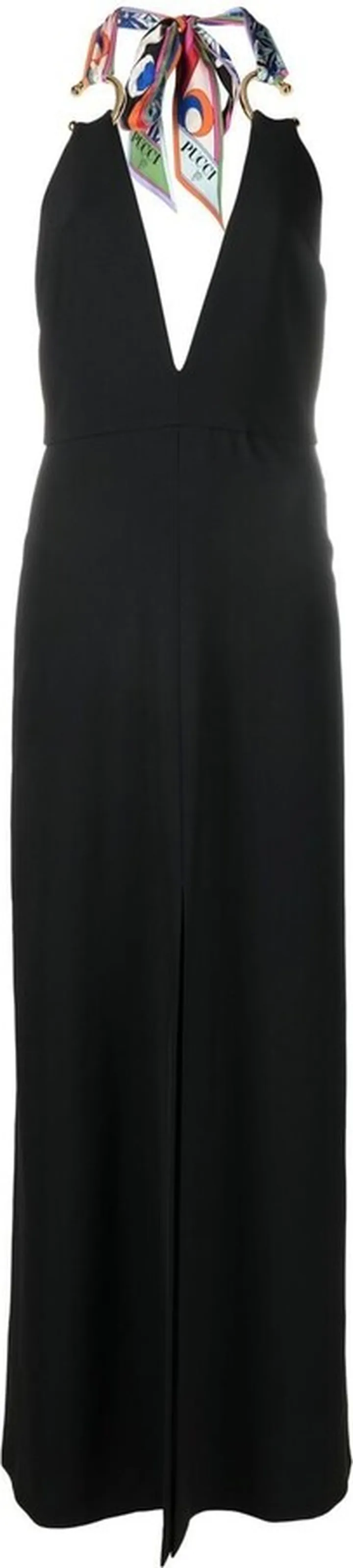 Plunge Halterneck Gown