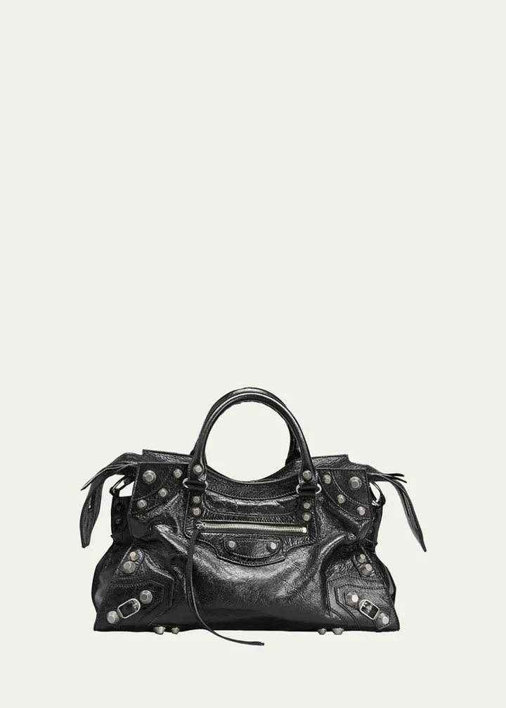 Neo Cagole City Lambskin Leather Tote Bag