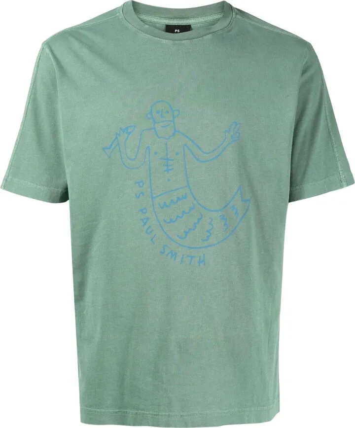 graphic-print cotton T-shirt
