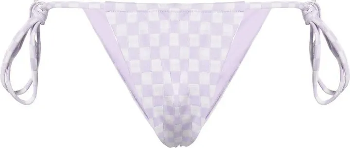 Checkerboard Print Bikini Bottoms