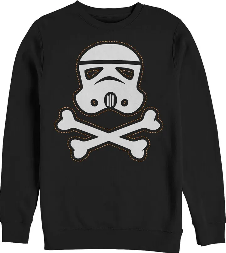 Men's Star Wars Halloween Stormtrooper Crossbones Sweatshirt - Black - Medium