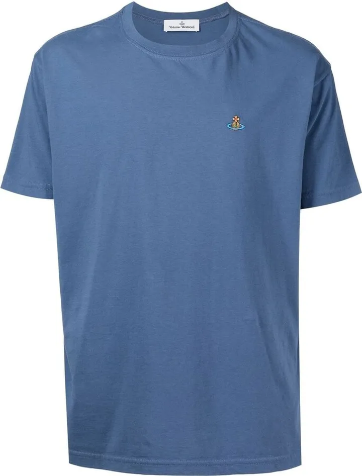 Orb embroidery round-neck T-shirt