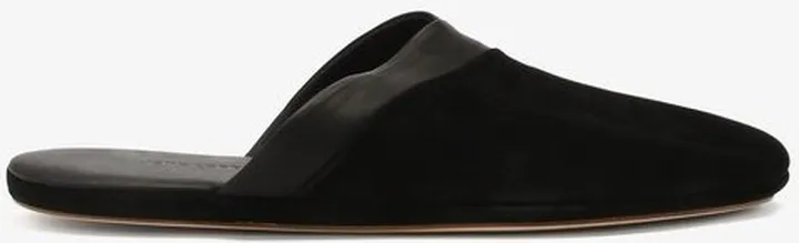Knighton Leather-trimmed Suede Slippers