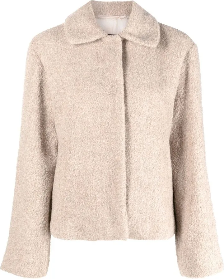 Bouclé Bomber Jacket