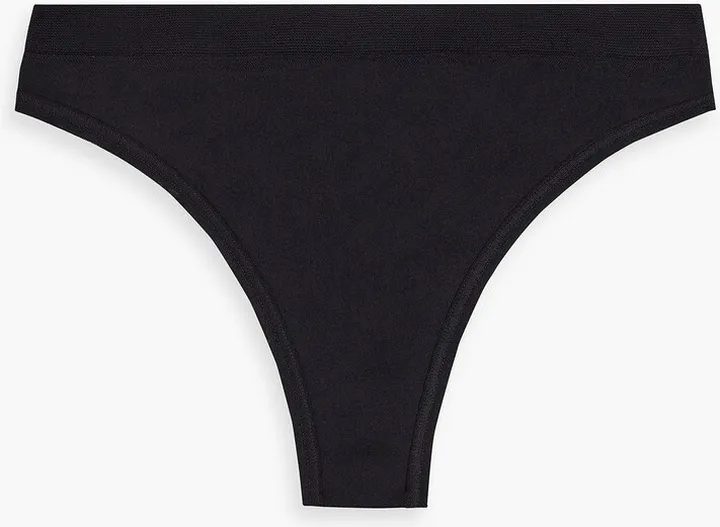 Stretch-jersey mid-rise thong