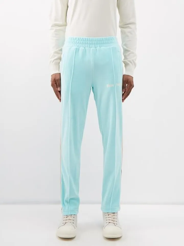 Logo-embroidered Chenille Track Pants