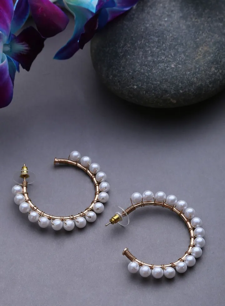 Gold-Plated Hoop Earrings
