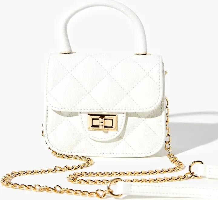 Pebbled Vinyl Mini Crossbody Bag