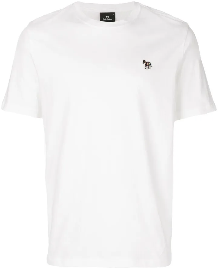 embroidered logo patch T-shirt