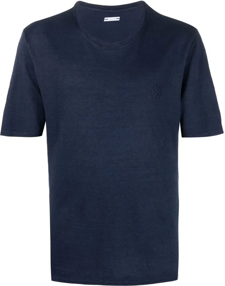 embroidered-logo detail T-shirt