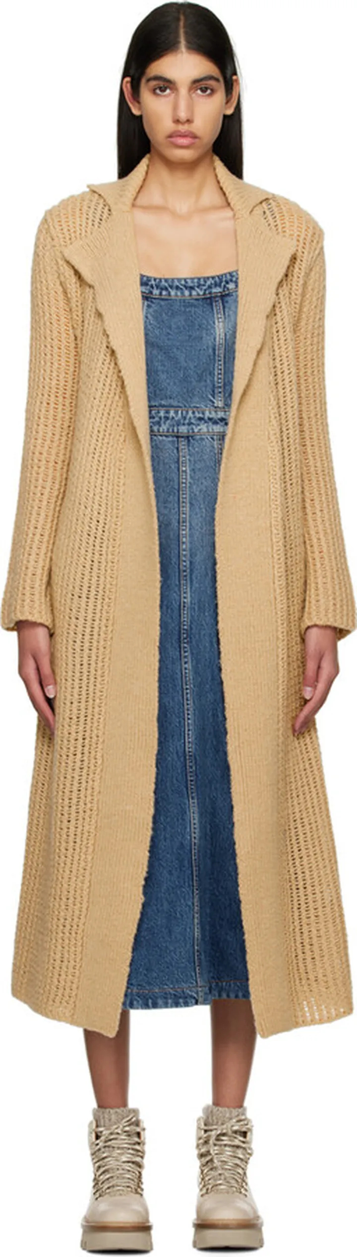 Chloé Beige Open Cardigan