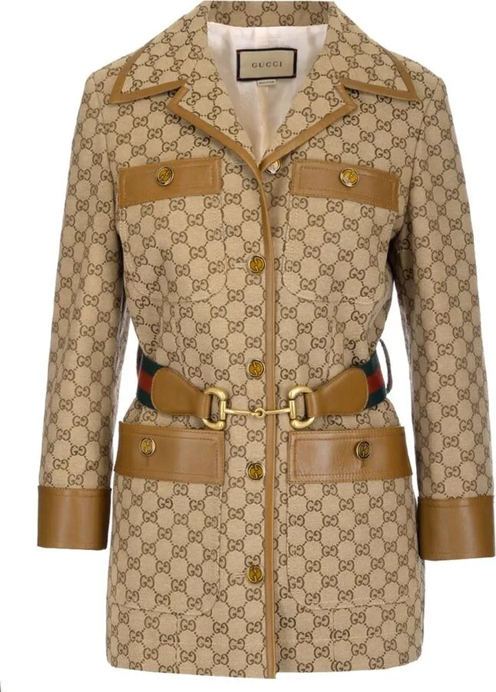 Gucci GG Web Belted Jacket