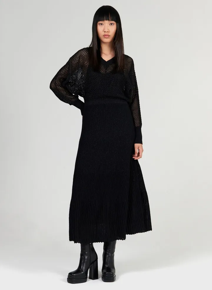 Metallic Knitted Dress