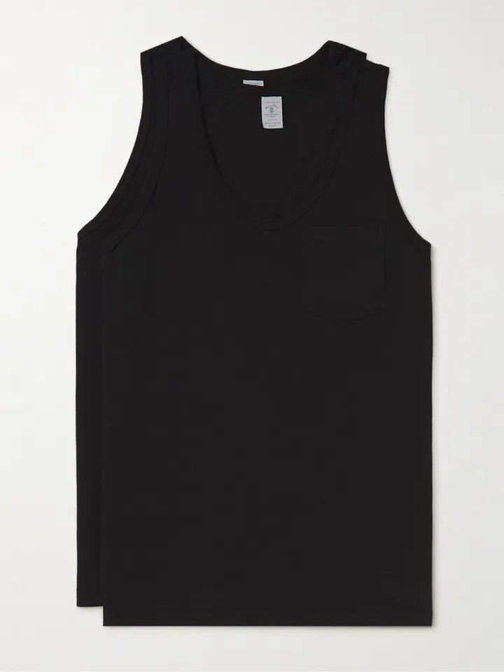 Two-Pack Cotton-Jersey Tank Tops