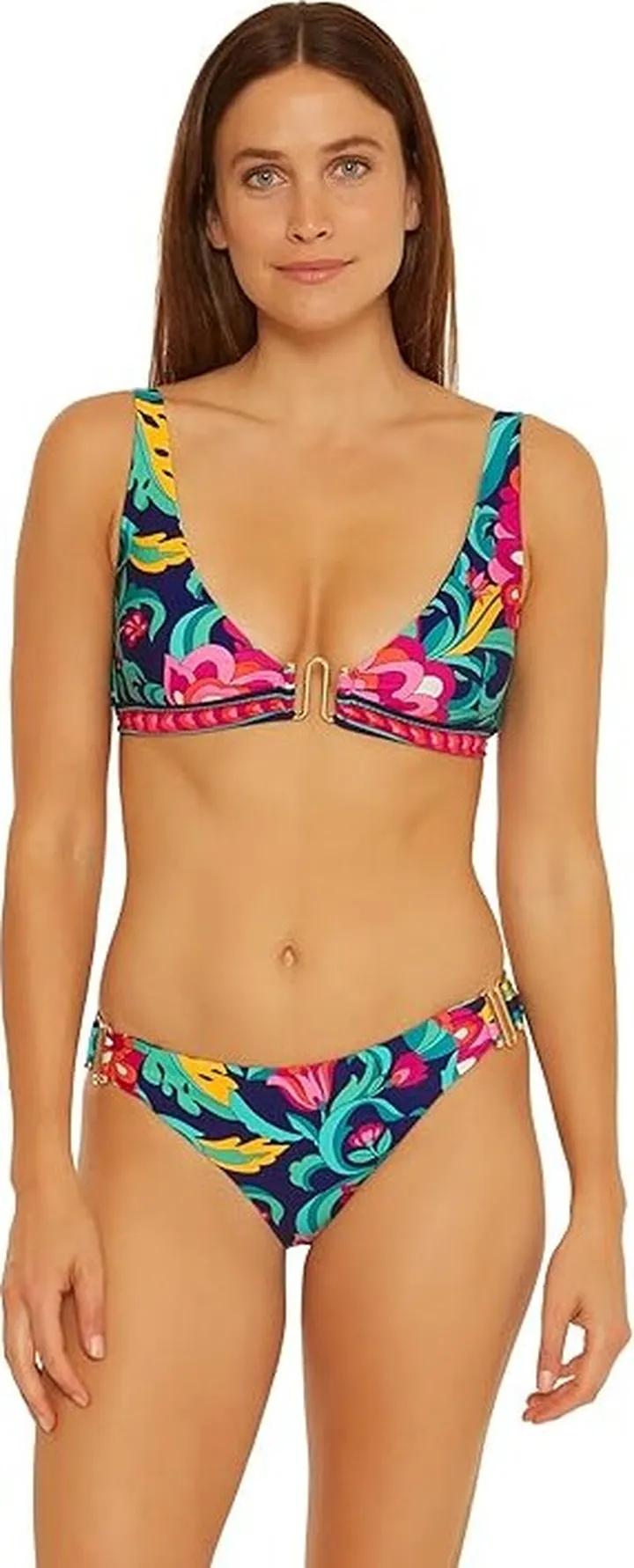 Trina Turk India Garden M Wire Banded Halter (Multi) Women's Swimwear