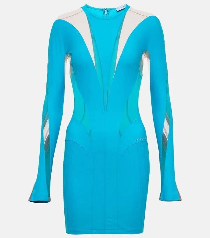 Paneled minidress
