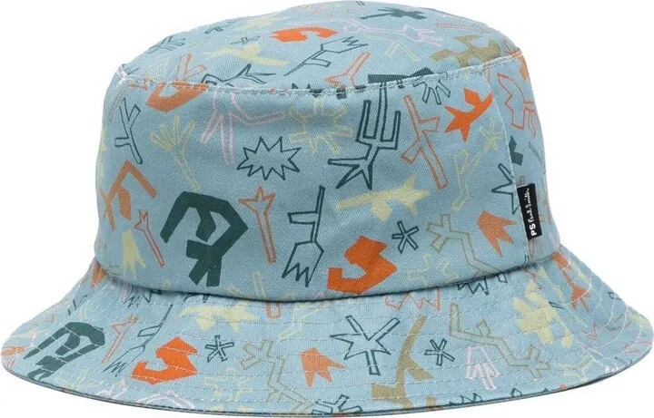 Graphic-Print Bucket Hat