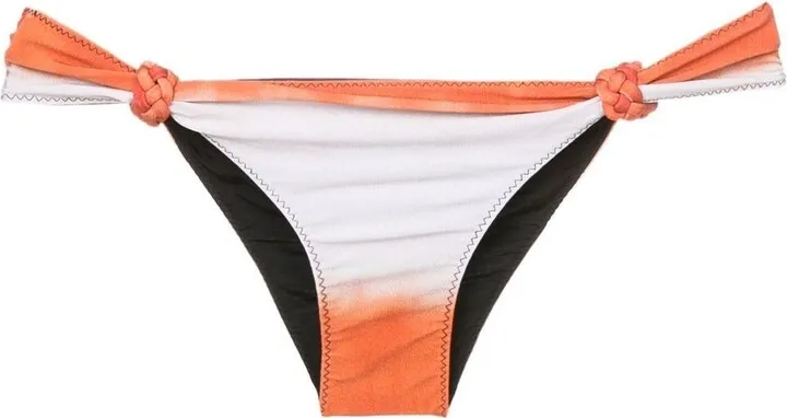 Braided Ring-Detail Bikini Bottoms