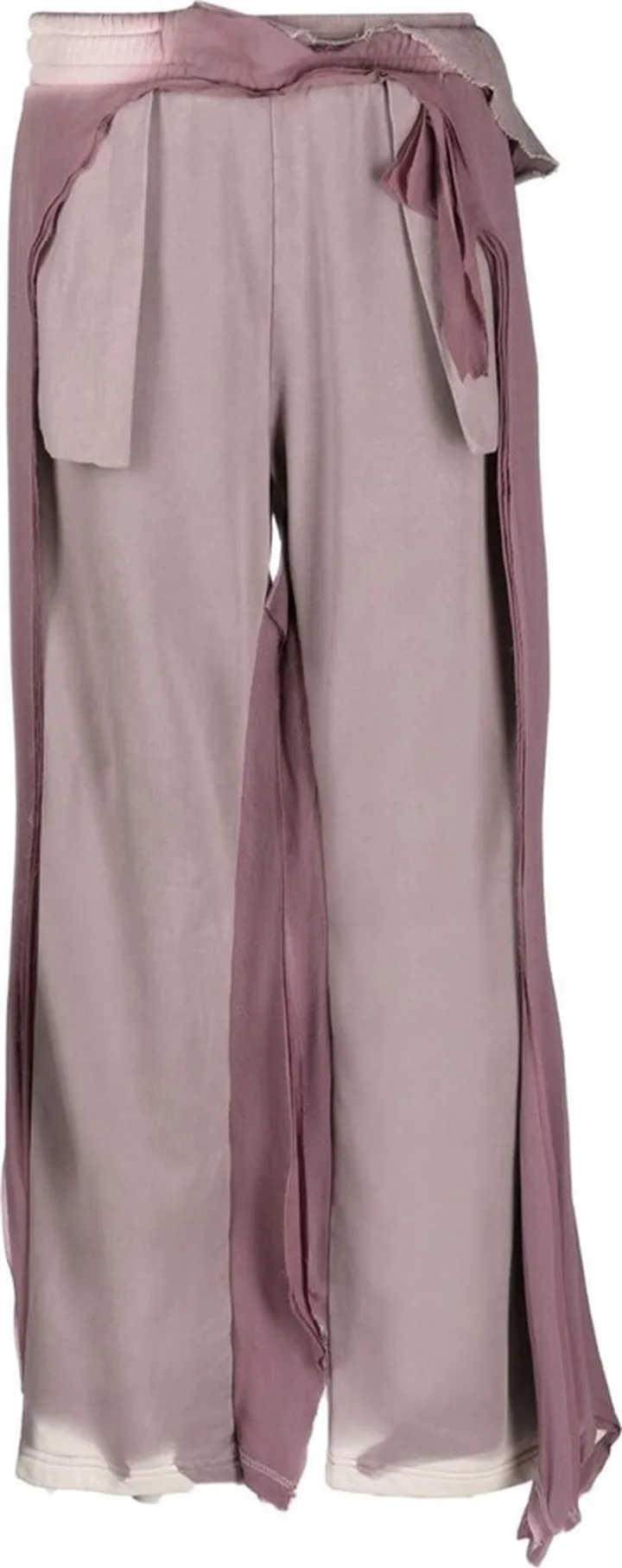 Elasticated-Waistband Straight-Leg Trousers