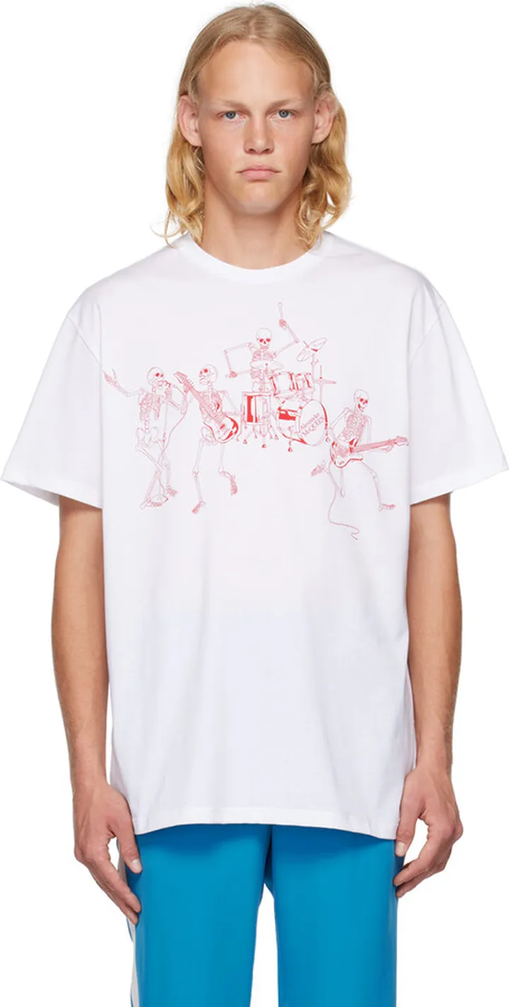 Alexander McQueen White Graphic T-Shirt