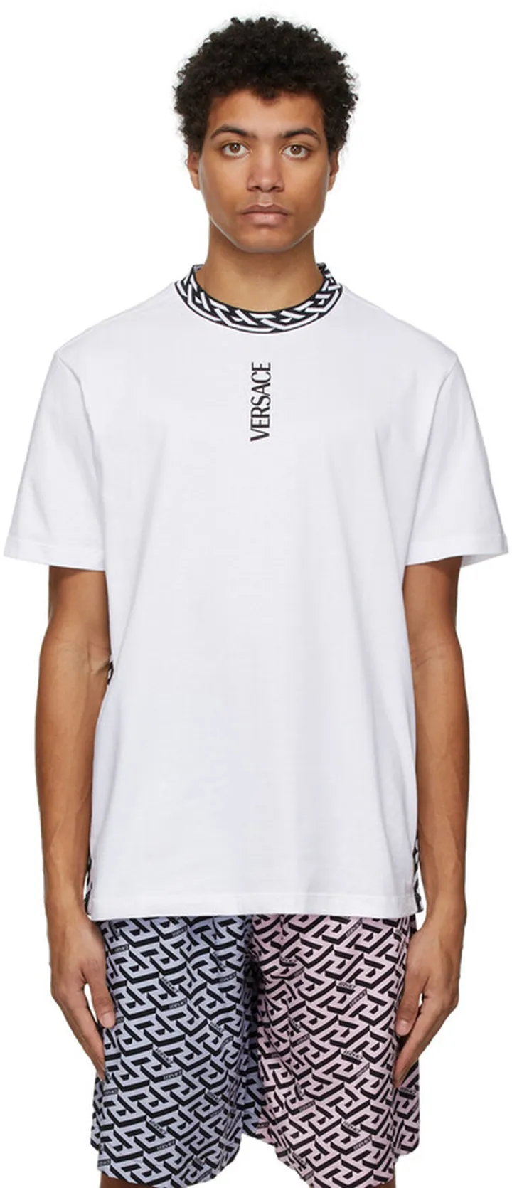 Versace White La Greca T-Shirt