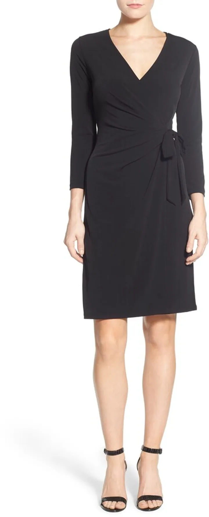 Faux Wrap Jersey Dress