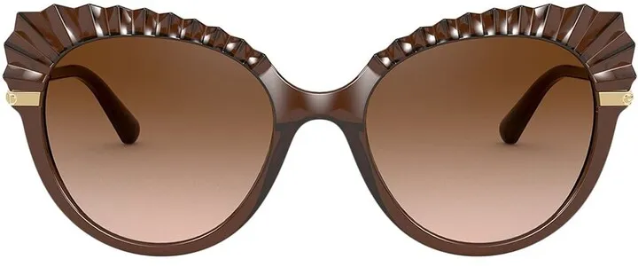 Plissé cat-eye sunglasses