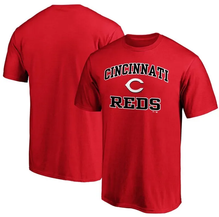 Men's Red Cincinnati Reds Heart Soul T-shirt