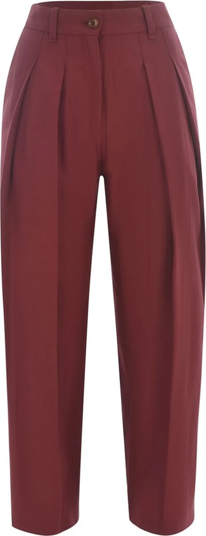 Kenzo Cropped Pleat Detailed Trousers