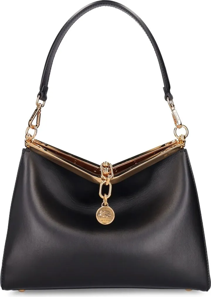 Medium Vela leather shoulder bag