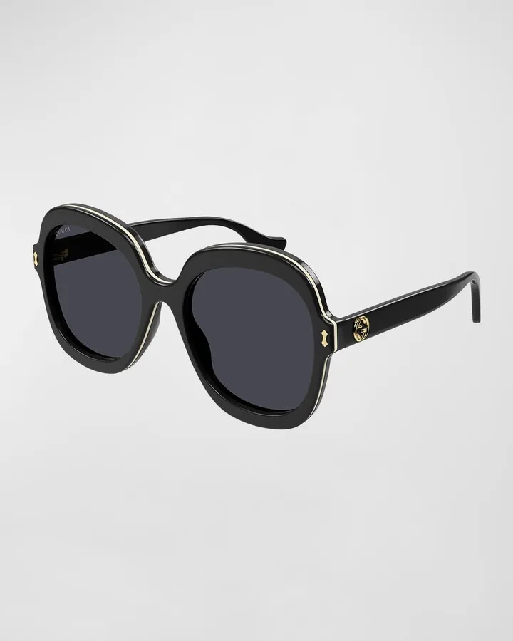 GG Contrast Rim Acetate Butterfly Sunglasses