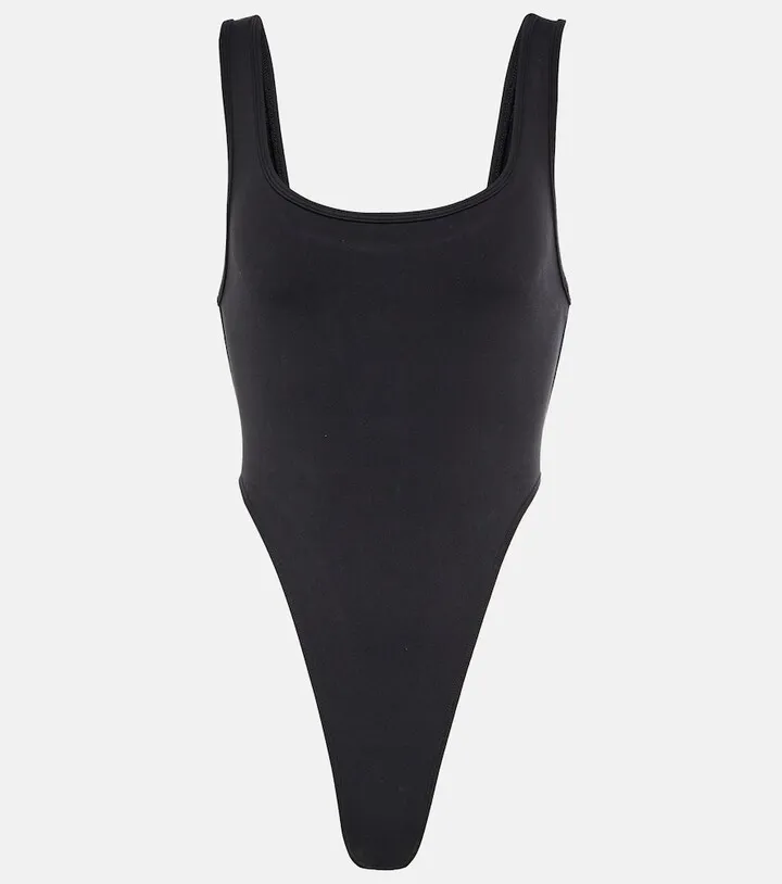 Airbrush high-leg bodysuit