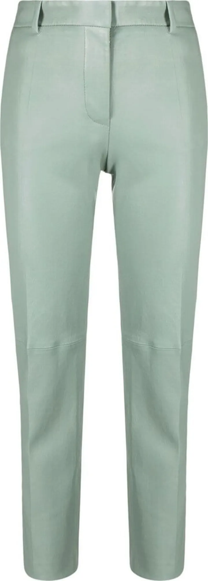Slim-Cut Leather Trousers