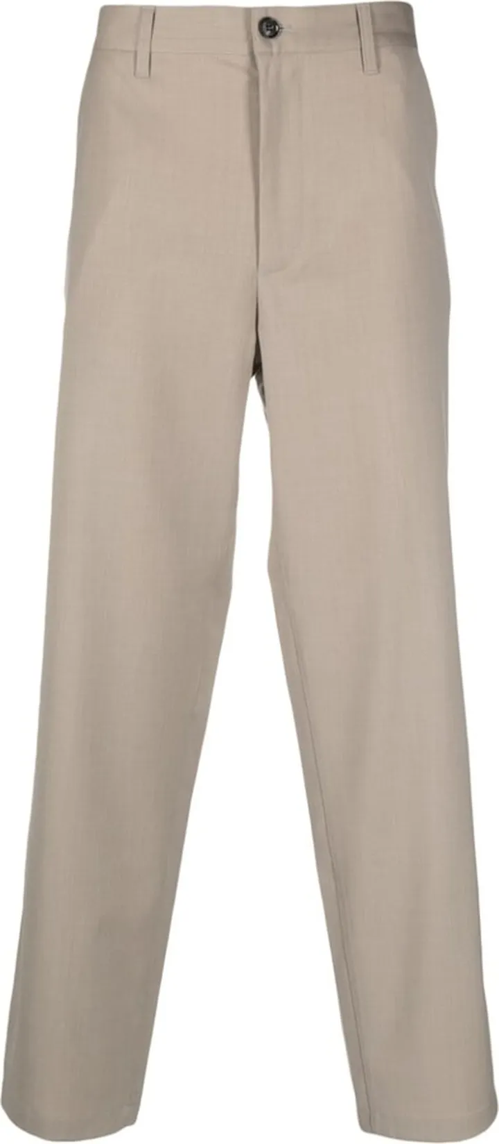 Soft straight-leg trousers