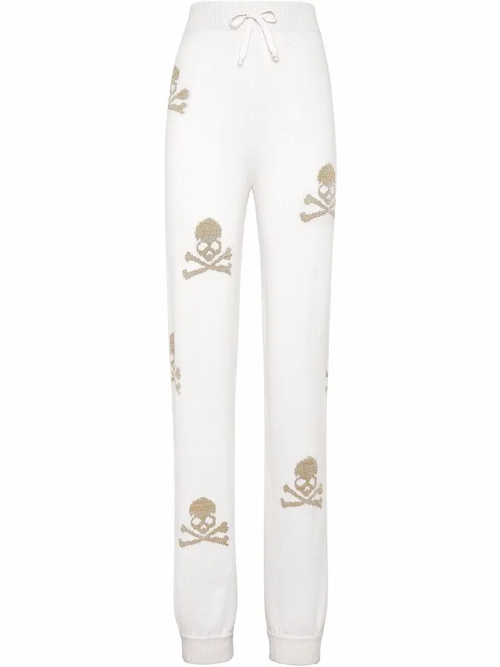 Skull-Print Track Pants