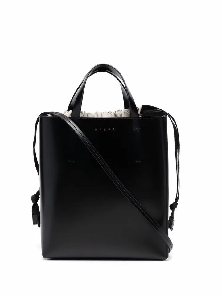 Museo drawstring leather tote bag