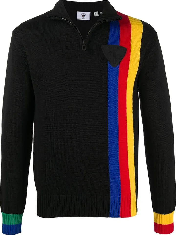x JCC striped zip jumper