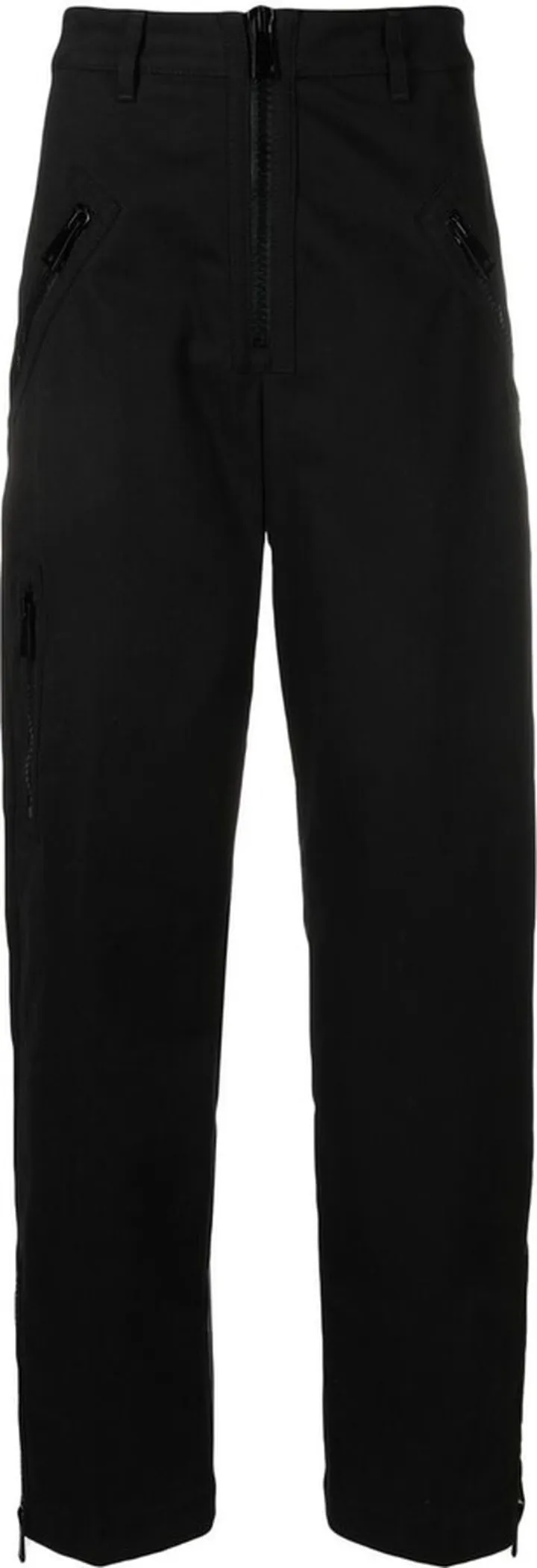 Straight-Leg Gabardine Trousers