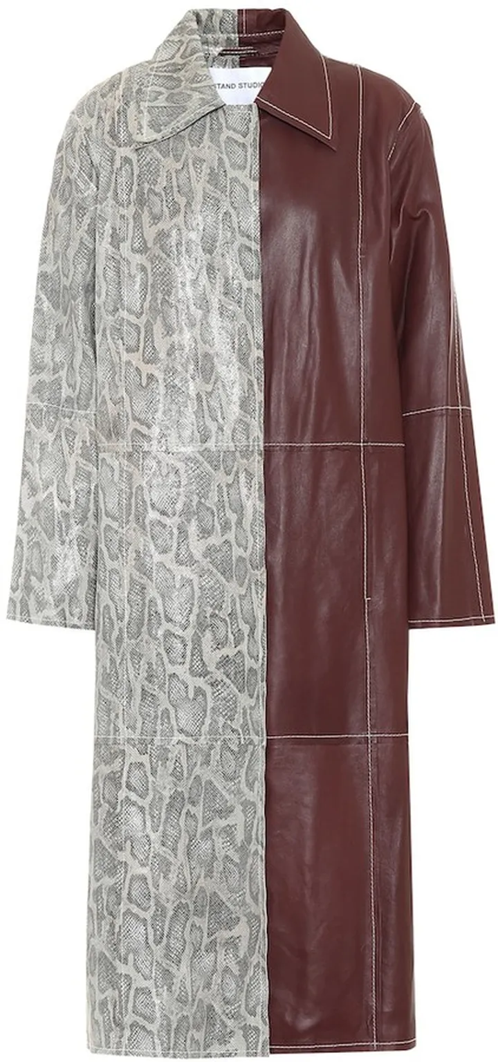 Noni leather coat