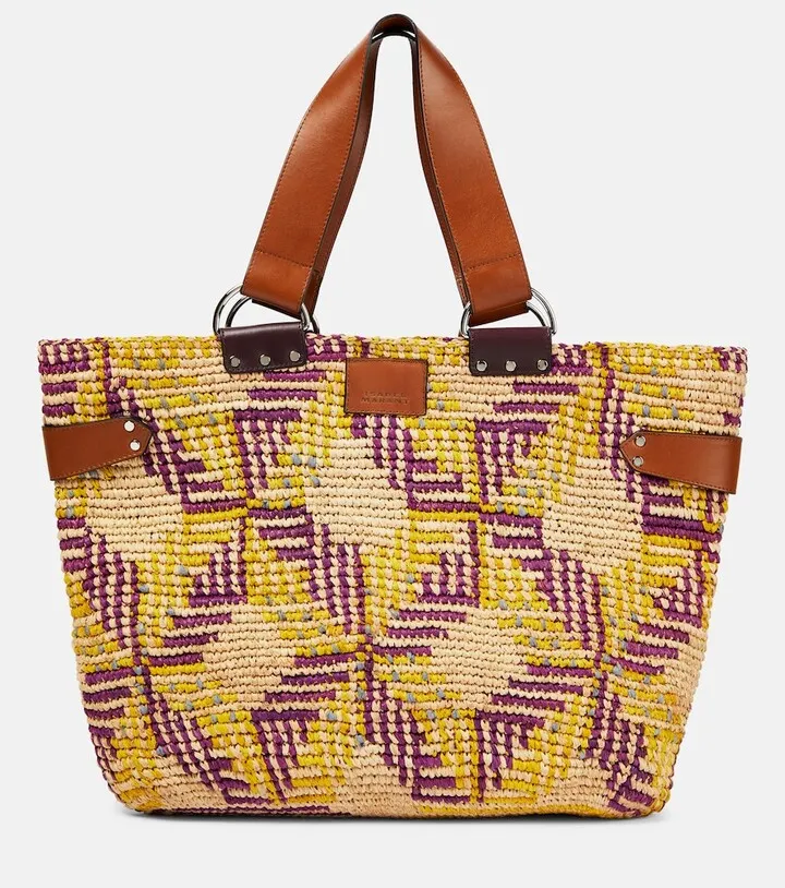Bahiba raffia tote bag